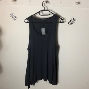 Forever 21+ Flowing Tank Top Dark Grey Sz OX
